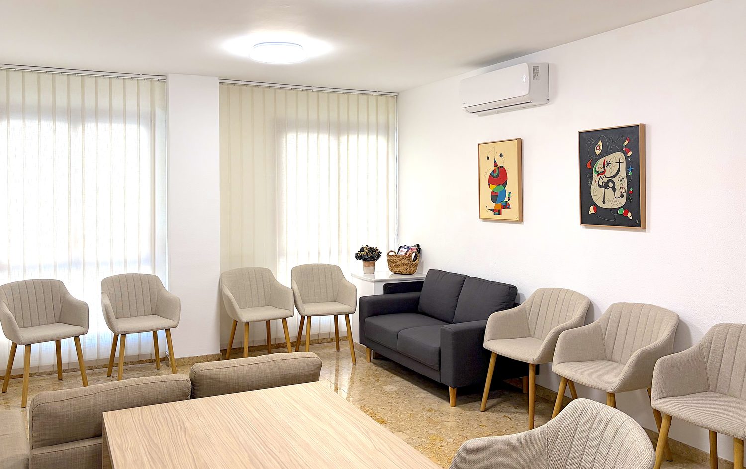 Sala de espera de la consulta